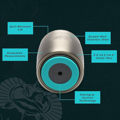 Toadfish 10oz Double Wall Insulated Stainless Steel Rocks Tumbler w/ East Slide Lid - NORTH RIVER OUTDOORS