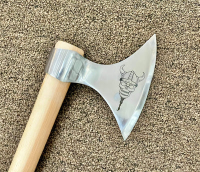 Viking Competition Throwing Tomahawk 19" (Engraved) - NORTH RIVER OUTDOORS