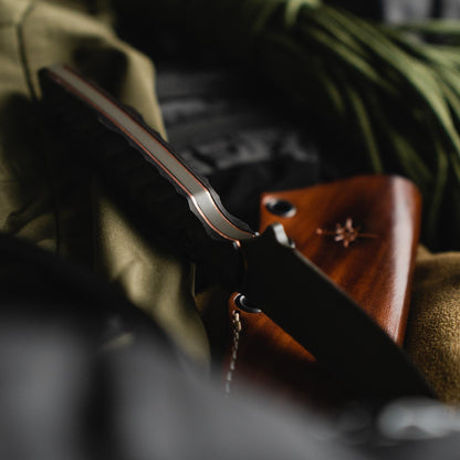 Toor Field 3.0 Fixed Blade Knife 3.625" CPM-154 Spanish Moss Drop Point Ebony Wood (USA) - NORTH RIVER OUTDOORS