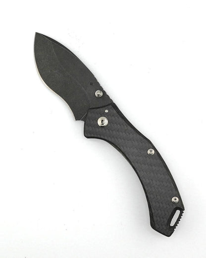 Custom Engraved Toor Knives XT1 Bravo Carbon Fiber Folding Knife CPM S35VN (USA) - NORTH RIVER OUTDOORS