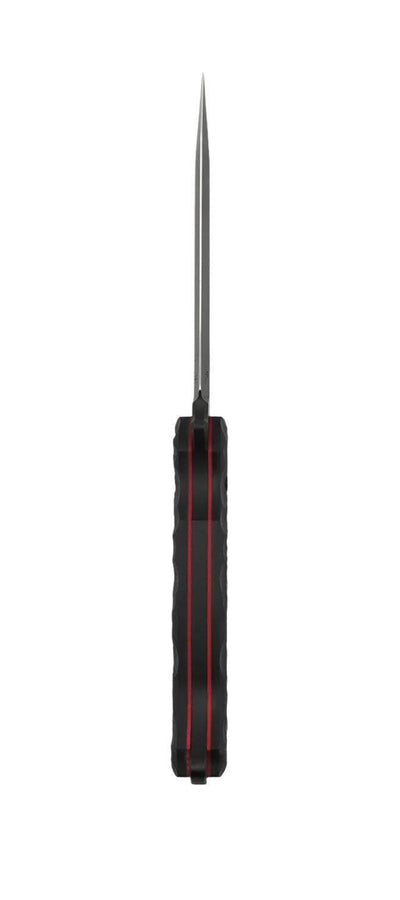 Toor Darter T Fixed Blade Knife 4.25" M4 Sawback Shadow Black G10 Handles w/ Red Inlays (USA) - NORTH RIVER OUTDOORS