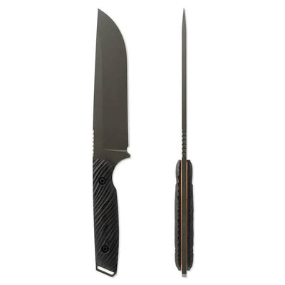 Toor Field 1.0 Fixed Blade Knife 6" CPM-154 Saddle Leather Sheath (USA) - NORTH RIVER OUTDOORS