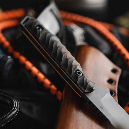 Toor Field 3.0 Fixed Blade Knife 3.625" CPM-154 Battleship Gray Drop Point Ebony Wood (USA) - NORTH RIVER OUTDOORS