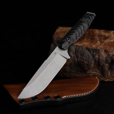 Toor Knives Field 2.0 Ebony Fixed Knife w/ Sheath (USA) - NORTH RIVER OUTDOORS