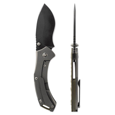 Toor Knives XT1 Bravo G10 OD Green Ti Folding Knife S35VN (USA) - NORTH RIVER OUTDOORS