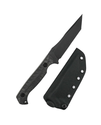 Toor Krypteia T Socom Black Fixed Blade Knife 4.0" M4 Grey G10 Handles (USA) - NORTH RIVER OUTDOORS