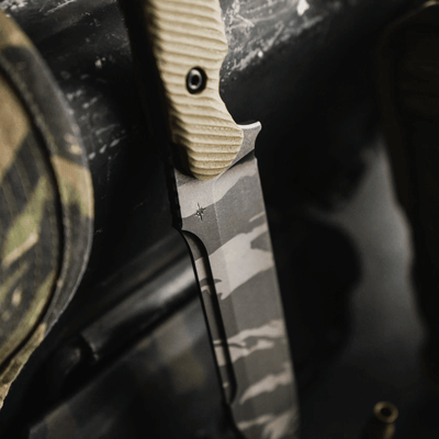 Toor Limited Edition Valor Tropic Thunder Fixed Blade Knife 5.5" CPM-3V Tiger Stripe Camo - NORTH RIVER OUTDOORS