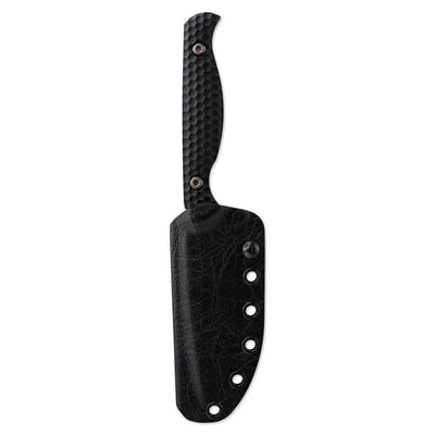 Toor Mutiny Fixed Blade Knife 4" CPM-154 Cannon Black Aluminum Handles (USA) - NORTH RIVER OUTDOORS