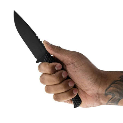 Toor Mutiny Fixed Blade Knife 4" CPM-154 Cannon Black Aluminum Handles (USA) - NORTH RIVER OUTDOORS