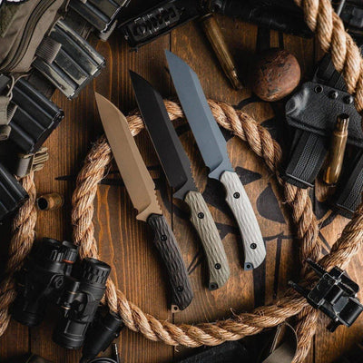 Toor Skallywag Tactical Limited Edition Fathom Signature Series Fixed Blade Barrel Brown (USA) - NORTH RIVER OUTDOORS