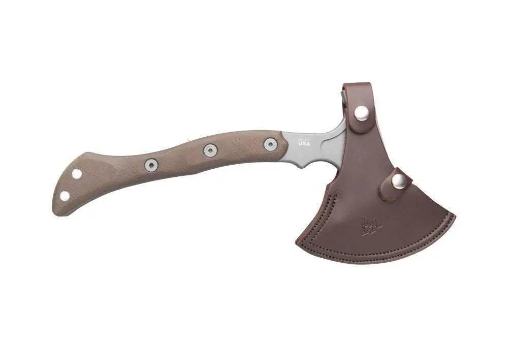 TOPS Hammer Hawk Tungsten 1075 Micarta Tactical Tomahawk - NORTH
