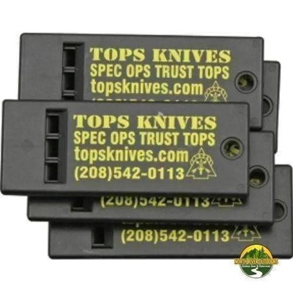 Tops Knives Survival Whistle - 5 Pack - NORTH RIVER OUTDOORS