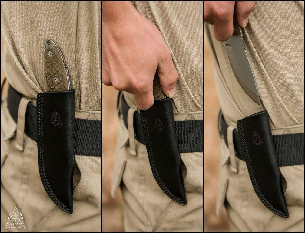 TOPS Scandi Woodsman Bushcraft Survival Knife (USA) - NORTH RIVER OUTDOORS