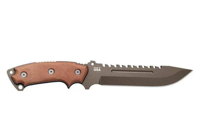 TOPS Steel Eagle 107C Delta Class Midnight Bronze Drop Point Knife (USA) - NORTH RIVER OUTDOORS