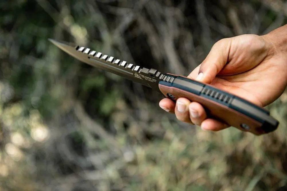 TOPS Steel Eagle 107C Delta Class Midnight Bronze Drop Point Knife (USA) - NORTH RIVER OUTDOORS