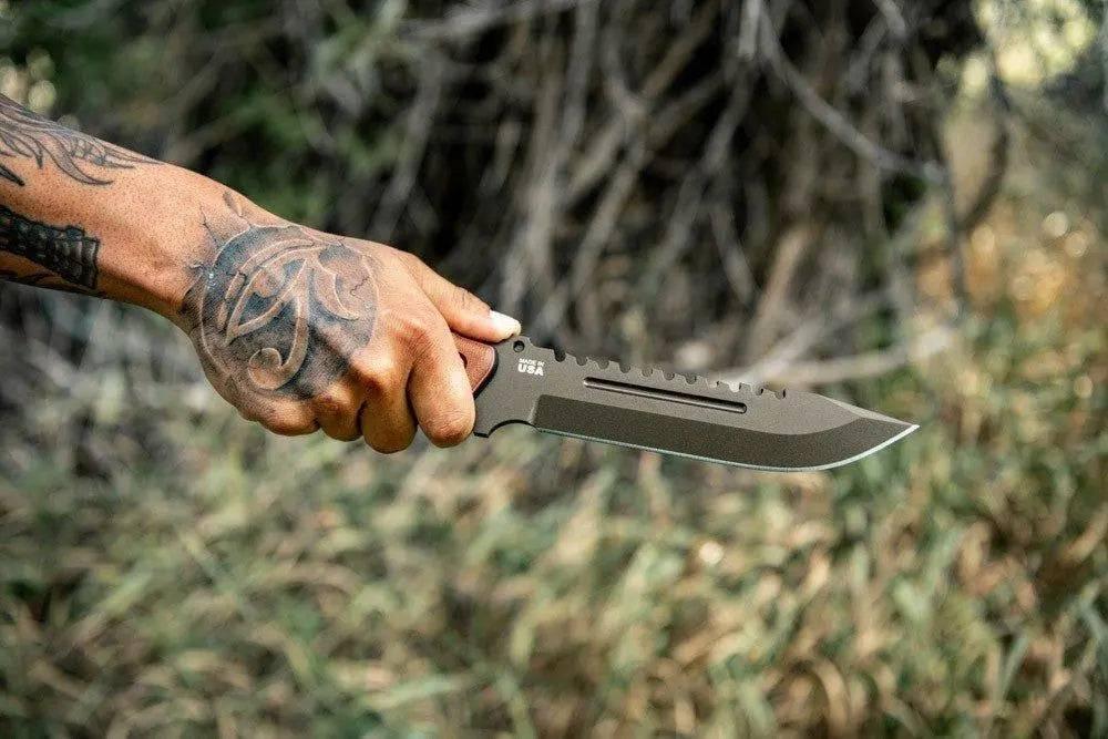 TOPS Steel Eagle 107C Delta Class Midnight Bronze Drop Point Knife (USA) - NORTH RIVER OUTDOORS