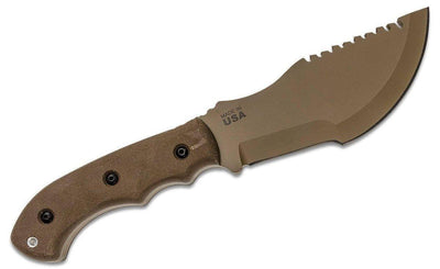TOPS Tom Brown Tracker #1 Fixed 6.38" Coyote Tan TBT01-TAN - NORTH RIVER OUTDOORS