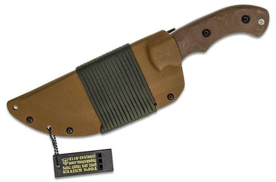 TOPS Tom Brown Tracker #1 Fixed 6.38" Coyote Tan TBT01-TAN - NORTH RIVER OUTDOORS