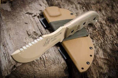 TOPS Tom Brown Tracker #1 Fixed 6.38" Coyote Tan TBT01-TAN - NORTH RIVER OUTDOORS