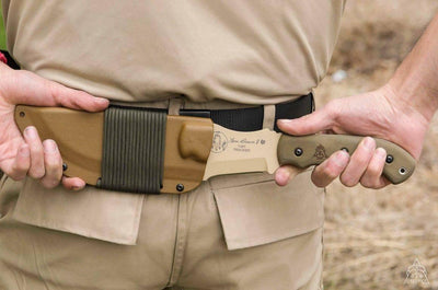 TOPS Tom Brown Tracker #1 Fixed 6.38" Coyote Tan TBT01-TAN - NORTH RIVER OUTDOORS