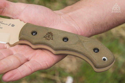 TOPS Tom Brown Tracker #1 Fixed 6.38" Coyote Tan TBT01-TAN - NORTH RIVER OUTDOORS