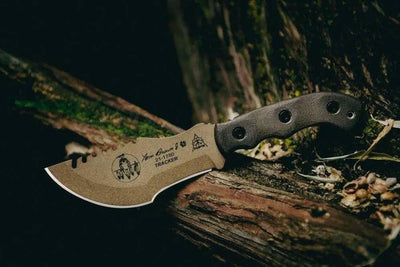 TOPS Tom Brown Tracker #2 Fixed 3-1/2" 1095 Carbon Blade (Small) - NORTH RIVER OUTDOORS