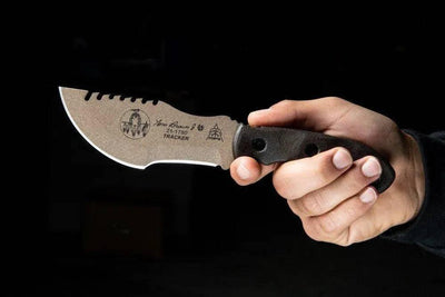 TOPS Tom Brown Tracker #2 Fixed 3-1/2" 1095 Carbon Blade (Small) - NORTH RIVER OUTDOORS