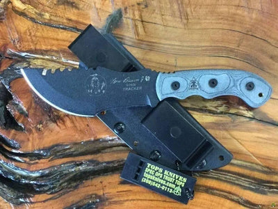 TOPS Tom Brown Tracker #2 Fixed 3-1/2" 1095 Carbon Blade (Small) - NORTH RIVER OUTDOORS