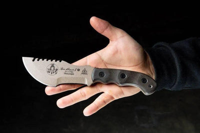 TOPS Tom Brown Tracker #2 Fixed 3-1/2" 1095 Carbon Blade (Small) - NORTH RIVER OUTDOORS