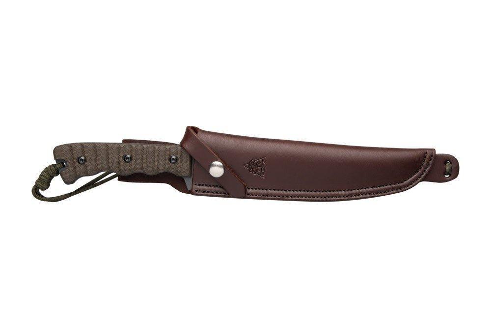 TOPS Wild Pig Hunter Fixed 7-9/16" Plain Blade, Micarta WPH-04 (USA) - NORTH RIVER OUTDOORS