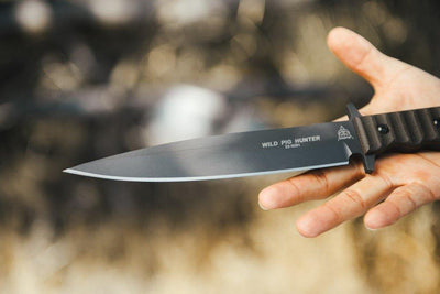 TOPS Wild Pig Hunter Fixed 7-9/16" Plain Blade, Micarta WPH-04 (USA) - NORTH RIVER OUTDOORS