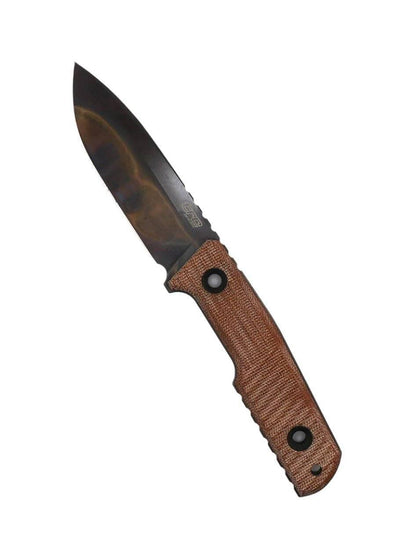 TRC Urban Tactical Elmax Natural Canvas Micarta Apocalyptic Finish Kydex Sheath - NORTH RIVER OUTDOORS