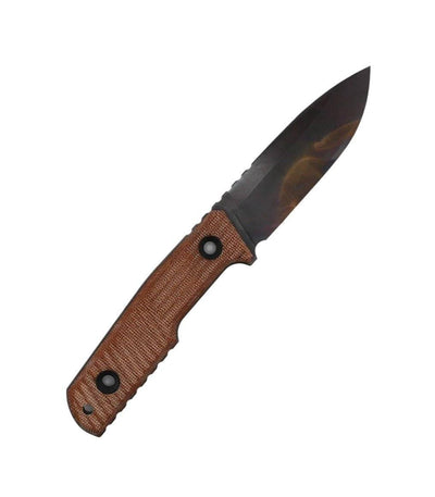 TRC Urban Tactical Elmax Natural Canvas Micarta Apocalyptic Finish Kydex Sheath - NORTH RIVER OUTDOORS