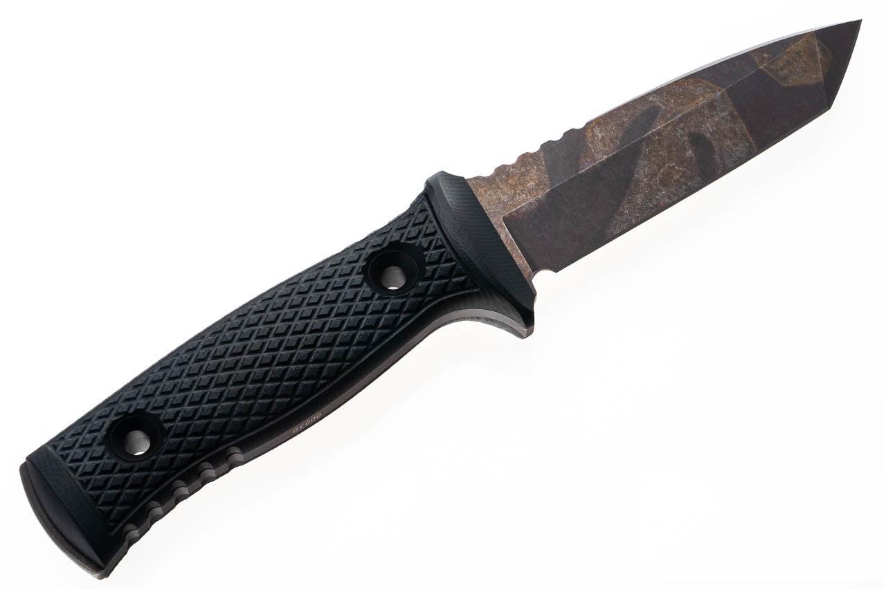 TRC M-1XT Elmax - Black G-10 - Apocalyptic Finish - Kydex Sheath