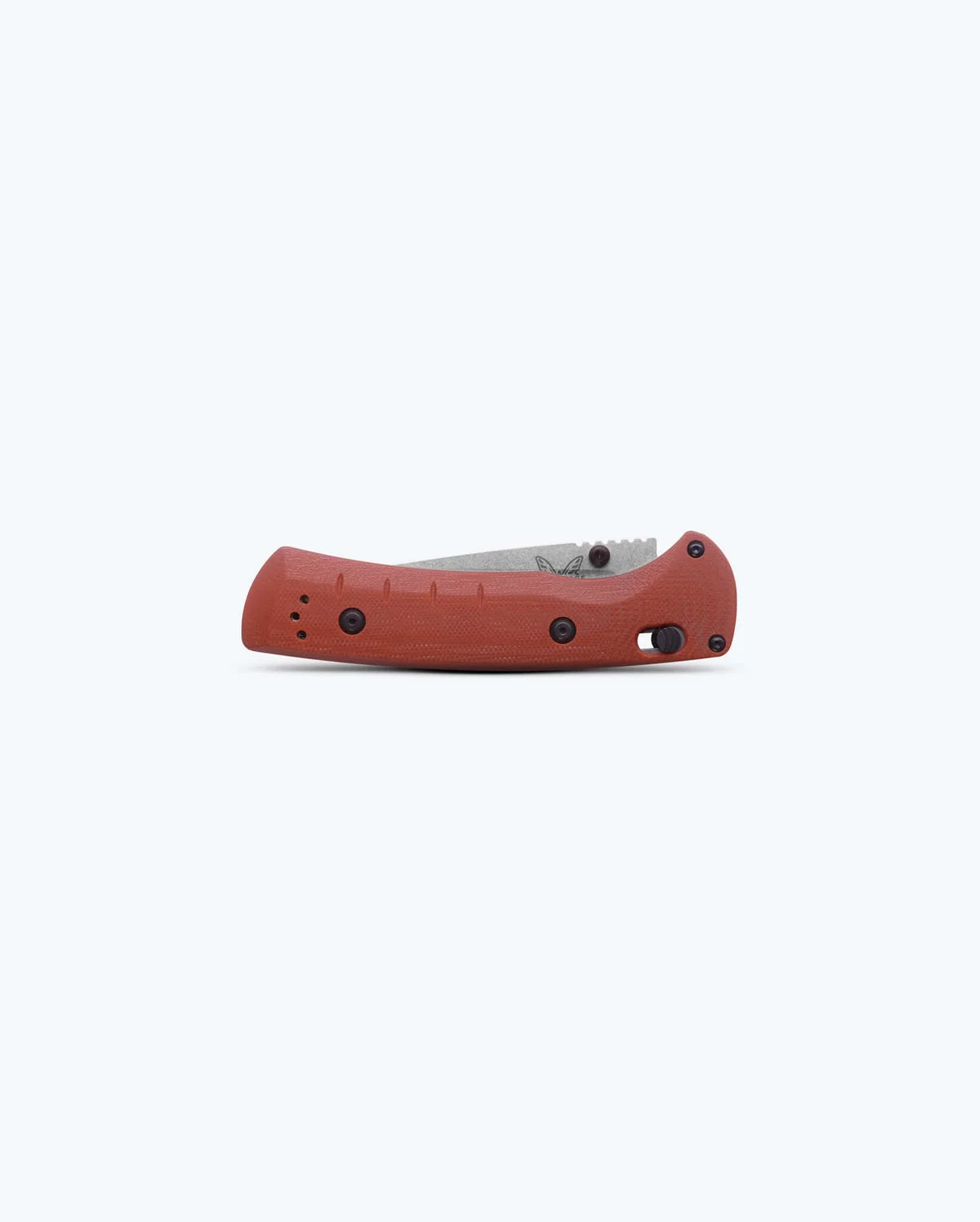 Benchmade Hunt Slipridge Folding Knife 3.5" Stonewashed MagnaCut Modified Clip Point Blade Rust Orange G10 Handle