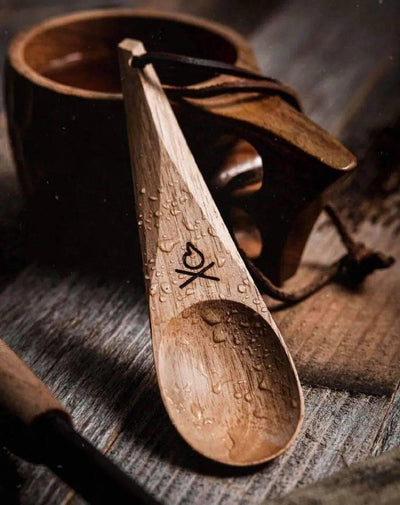 Uberleben Dursten Kanu Spoon | Handcrafted Traditional Wooden Spoon - NORTH RIVER OUTDOORS