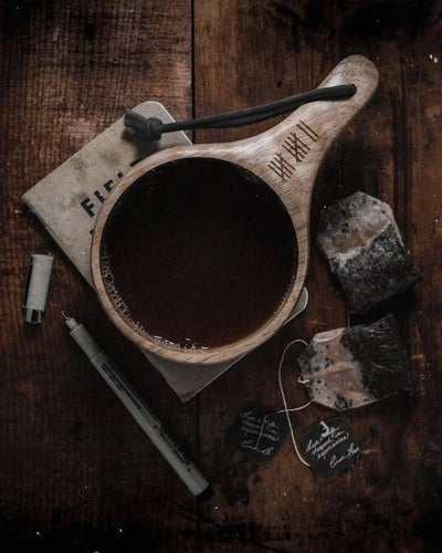 Uberleben Dursten Lore 12oz Kuksa | Handcrafted Traditional Wooden Cup - NORTH RIVER OUTDOORS