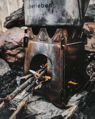 Uberleben Stoker Flatpack Stove + Waxed Canvas - NORTH RIVER OUTDOORS