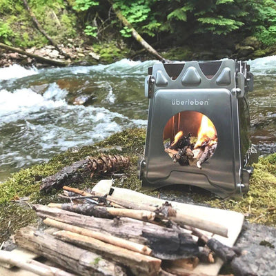 Uberleben Stoker Flatpack Stove + Waxed Canvas - NORTH RIVER OUTDOORS