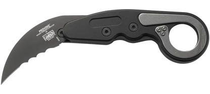 CRKT 4040 Kinematic Provoke Folding Karambit 2.41" D2 Black Plain Blade Aluminum Handles