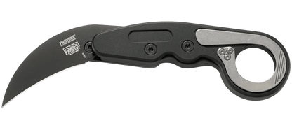 CRKT 4040 Kinematic Provoke Folding Karambit 2.41" D2 Black Plain Blade Aluminum Handles