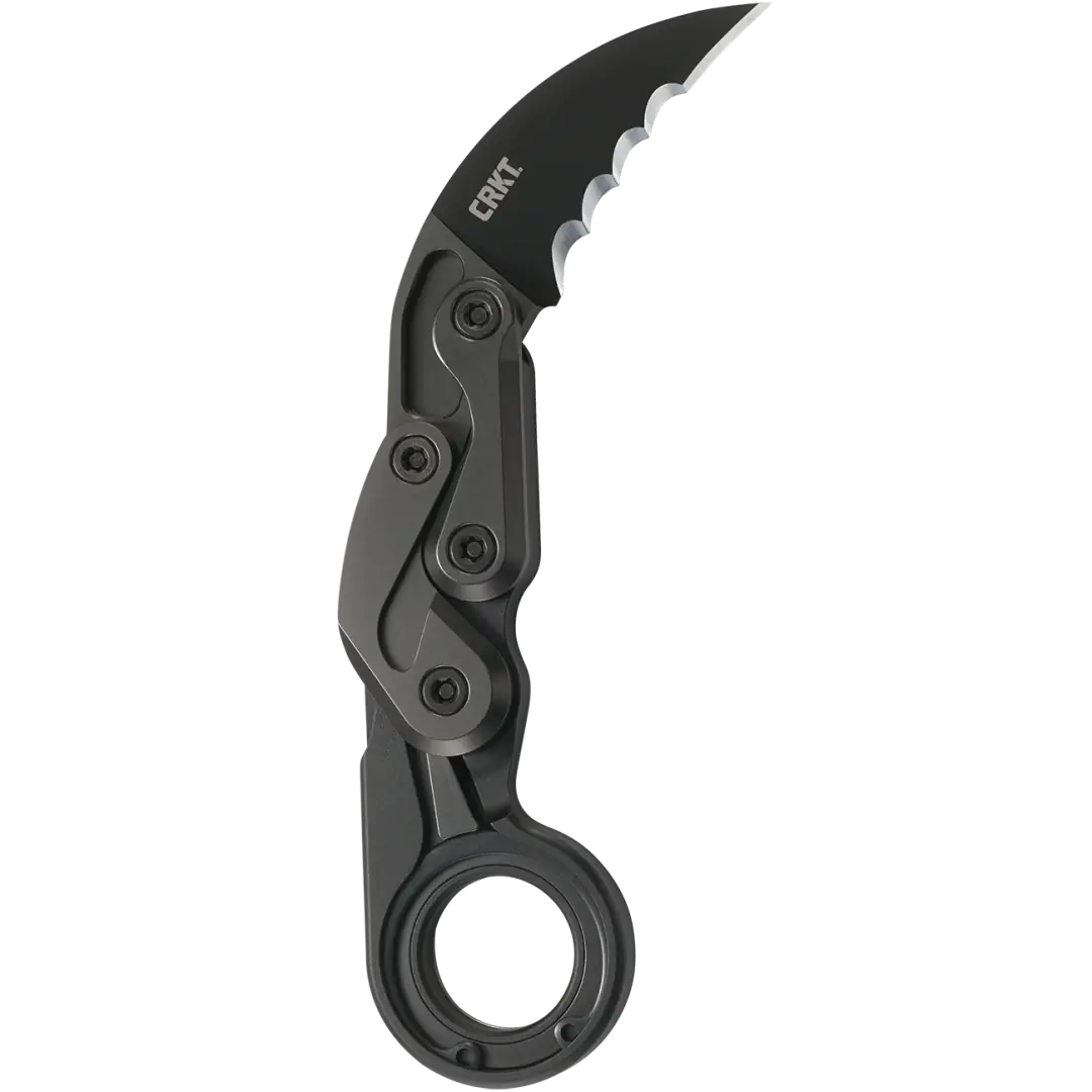 CRKT 4040 Kinematic Provoke Folding Karambit 2.41" D2 Black Plain Blade Aluminum Handles