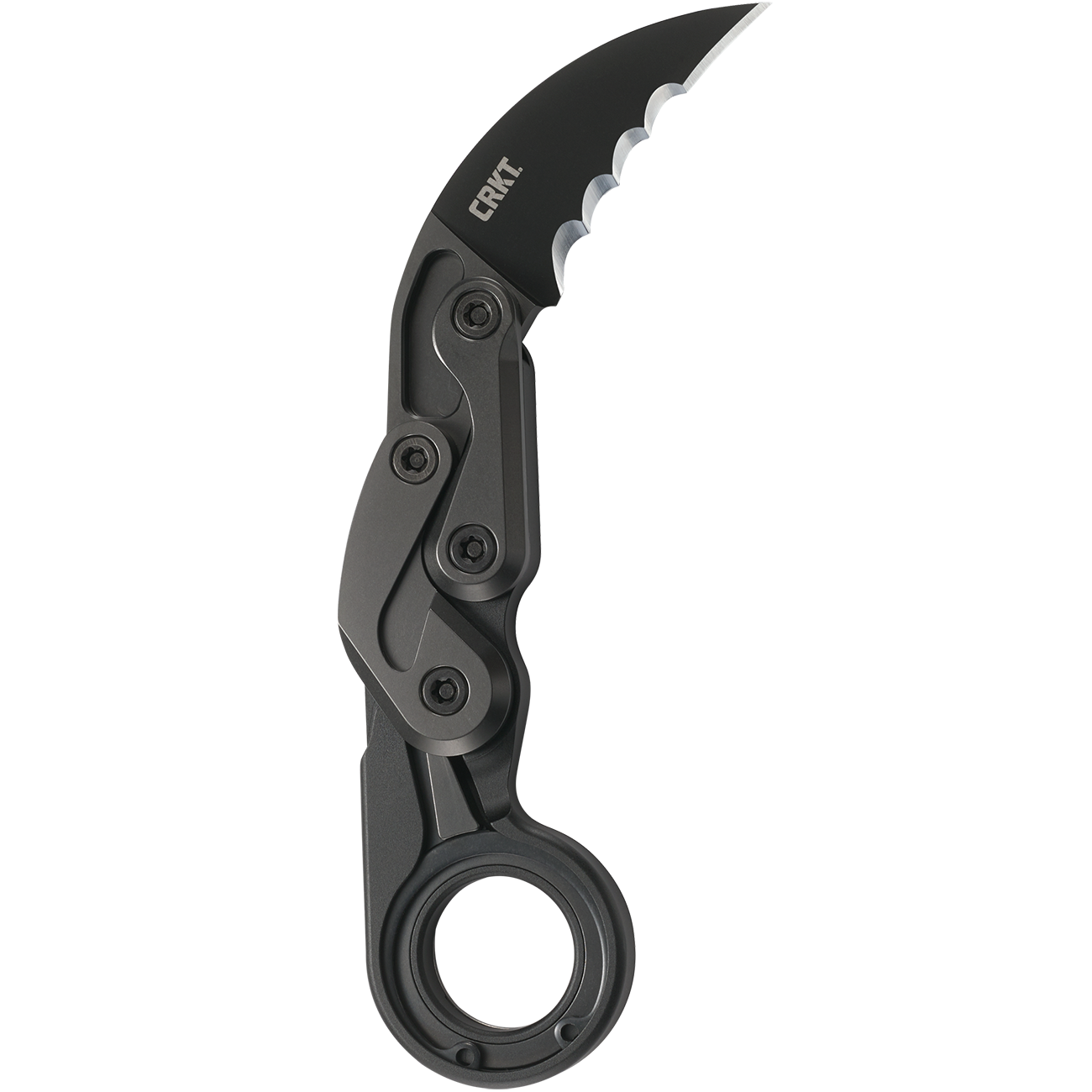 CRKT 4040 Kinematic Provoke Folding Karambit 2.41" D2 Black Plain Blade Aluminum Handles