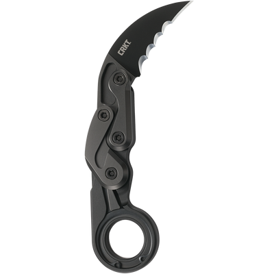 CRKT 4040 Kinematic Provoke Folding Karambit 2.41" D2 Black Plain Blade Aluminum Handles