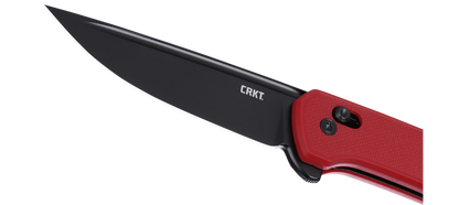 CRKT 7075 Q Compact Crossbar Lock Flipper Knife 3.05" 14C28N Stonewashed