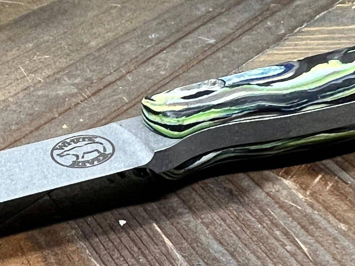 Custom White River Exodus 3 Fixed Blade Knife 3.88" S35VN Burl G10 Hybrid Handle (USA) - NORTH RIVER OUTDOORS