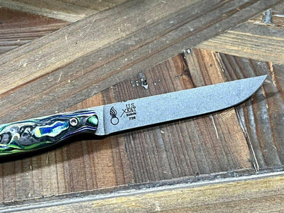 Custom White River Exodus 3 Fixed Blade Knife 3.88" S35VN Burl G10 Hybrid Handle (USA) - NORTH RIVER OUTDOORS