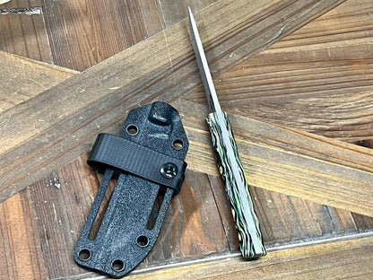 Custom White River Exodus 3 Fixed Blade Knife 3.88" S35VN Burl G10 Hybrid Handle (USA) - NORTH RIVER OUTDOORS