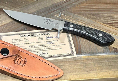 Custom White River Sendero Classic Carbon Fiber Handle S35VN (USA) - NORTH RIVER OUTDOORS