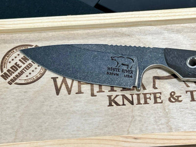 White River Custom M1 Carbon Fiber S35VN Fixed Blade (USA) - NORTH RIVER OUTDOORS